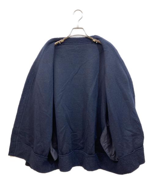 journal standard luxe（ジャーナルスタンダード ラックス）journal standard luxe (ジャーナルスタンダード ラックス) ボアフリース Vネックカーディガン ネイビー サイズ:Freeの古着・服飾アイテム
