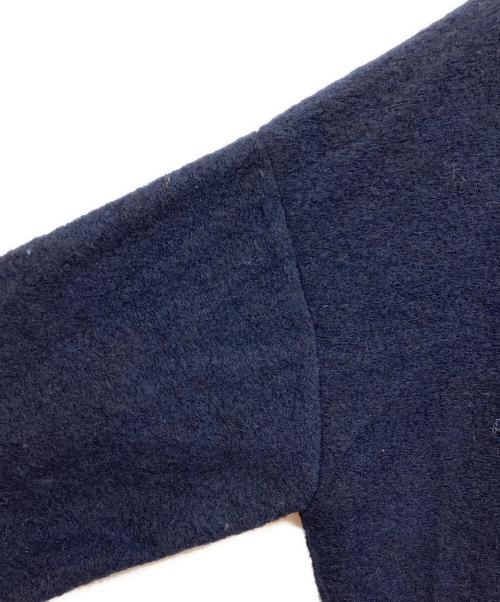 journal standard luxe（ジャーナルスタンダード ラックス）journal standard luxe (ジャーナルスタンダード ラックス) ボアフリース Vネックカーディガン ネイビー サイズ:Freeの古着・服飾アイテム