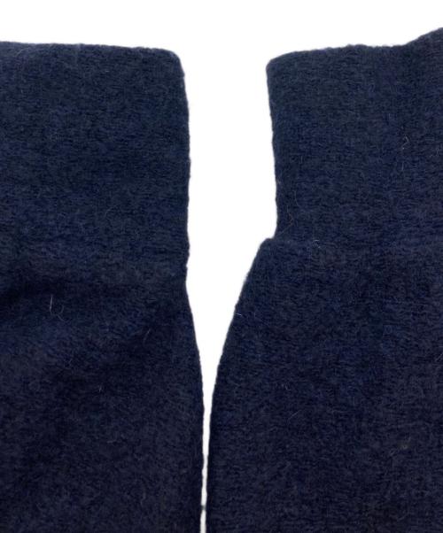 journal standard luxe（ジャーナルスタンダード ラックス）journal standard luxe (ジャーナルスタンダード ラックス) ボアフリース Vネックカーディガン ネイビー サイズ:Freeの古着・服飾アイテム