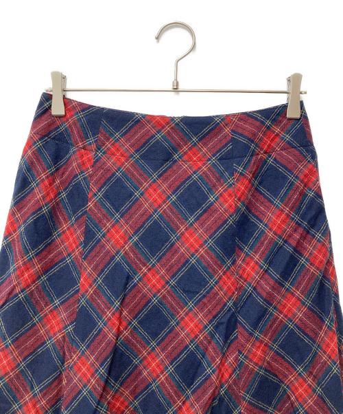 Spick and Span（スピック＆スパン）Spick and Span (スピックアンドスパン) タータンバイアスロングスカート 23-060-200-8130-3-0 ブラウン サイズ:36の古着・服飾アイテム
