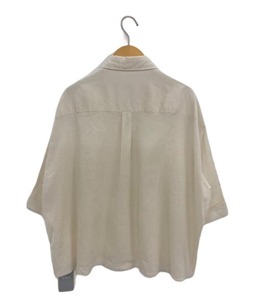 IENA（イエナ）IENA (イエナ) リネンクロップドシャツジャケット キナリ サイズ:38の古着・服飾アイテム