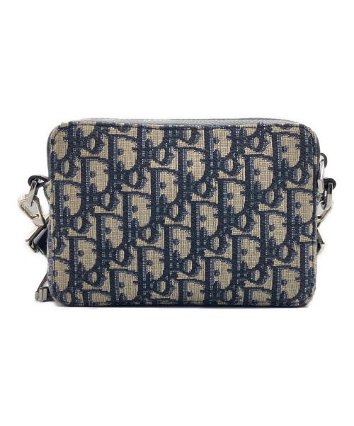 Christian Dior（クリスチャン ディオール）Christian Dior (クリスチャン ディオール) オブリーク ジャカードショルダーバッグ グレーの古着・服飾アイテム