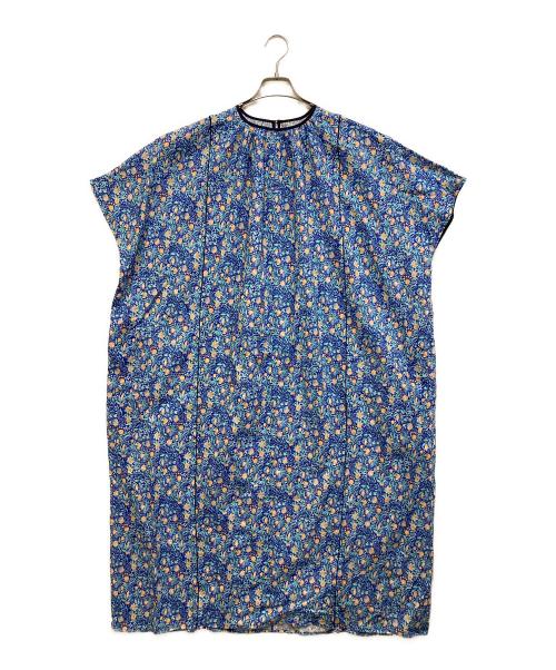 kurashi&trips publishing（クラシアンドトリップス パブリッシング）KURASHI&Trips PUBLISHING (クラシアンドトリップス パブリッシング) 総柄ワンピース ブルー サイズ:SIZE Mの古着・服飾アイテム