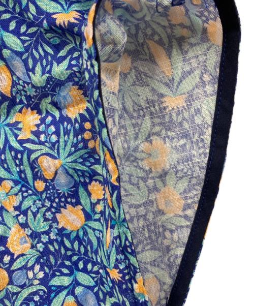 kurashi&trips publishing（クラシアンドトリップス パブリッシング）KURASHI&Trips PUBLISHING (クラシアンドトリップス パブリッシング) 総柄ワンピース ブルー サイズ:SIZE Mの古着・服飾アイテム