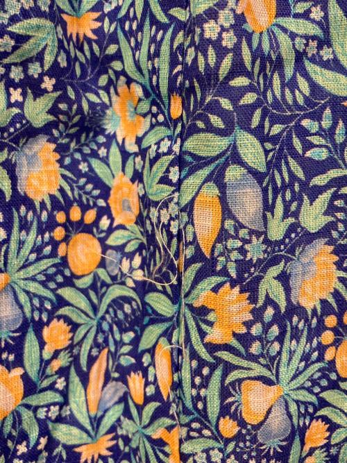 kurashi&trips publishing（クラシアンドトリップス パブリッシング）KURASHI&Trips PUBLISHING (クラシアンドトリップス パブリッシング) 総柄ワンピース ブルー サイズ:SIZE Mの古着・服飾アイテム