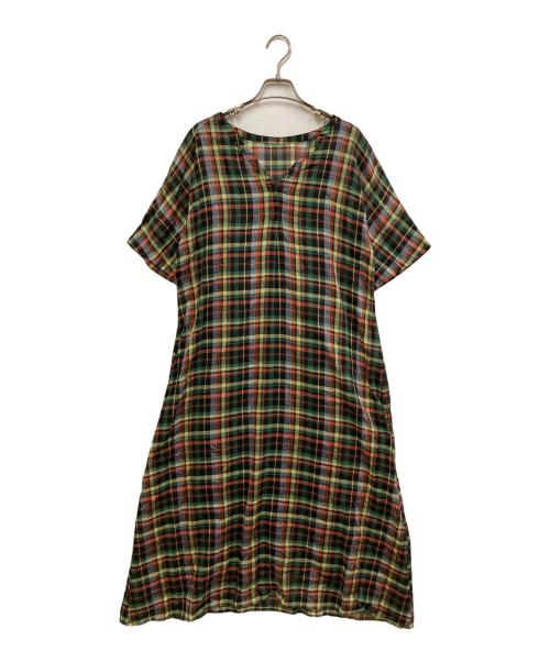 FRAMeWORK（フレームワーク）FRAMeWORK (フレームワーク) チェックワンピース ブラック サイズ:36の古着・服飾アイテム