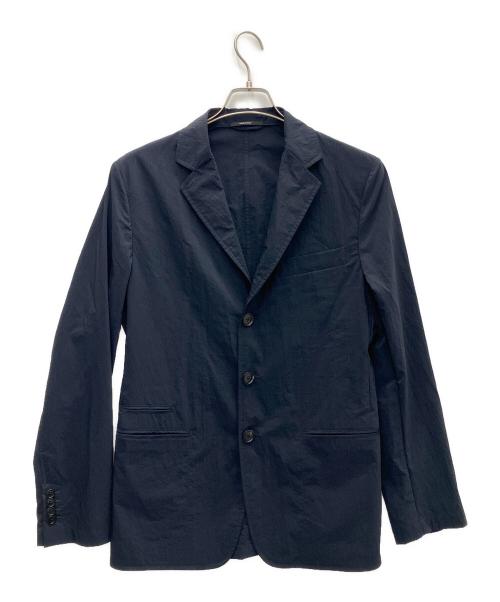 HERMES（エルメス）HERMES (エルメス) ナイロンポリエステルテーラードジャケット ソルド品 ネイビー サイズ:SIZE46の古着・服飾アイテム