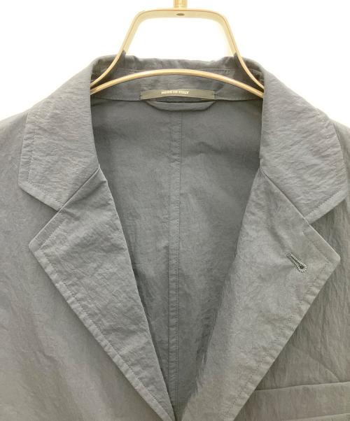 HERMES（エルメス）HERMES (エルメス) ナイロンポリエステルテーラードジャケット ソルド品 ネイビー サイズ:SIZE46の古着・服飾アイテム