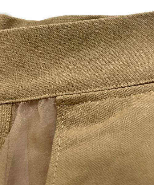 MAISON SPECIAL（メゾンスペシャル）MAISON SPECIAL (メゾンスペシャル) チュールティアードベルトスカート ベージュ サイズ:Free 未使用品の古着・服飾アイテム