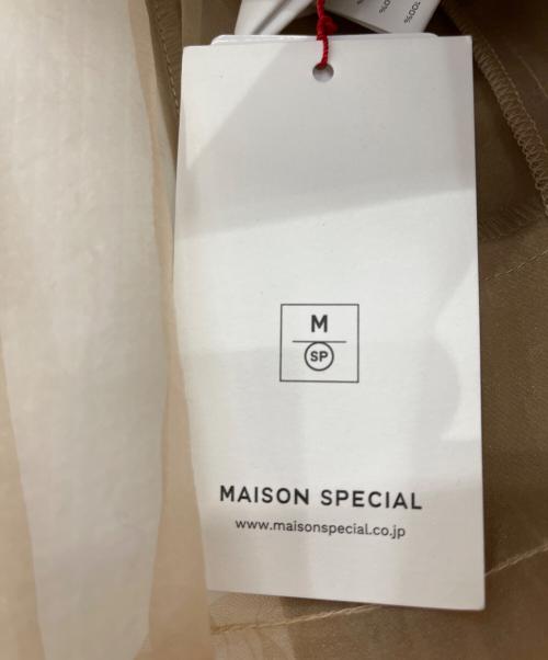 MAISON SPECIAL（メゾンスペシャル）MAISON SPECIAL (メゾンスペシャル) チュールティアードベルトスカート ベージュ サイズ:Free 未使用品の古着・服飾アイテム