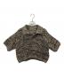 NKNIT（ンニット）の古着「コットンメッシュニットポロシャツ」｜ブラックベージュ