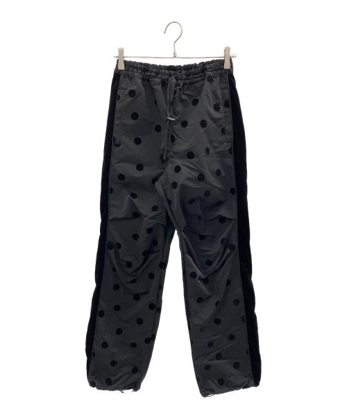 ESSENTIAL DOUBLE STANDARD CLOTHING（エッセンシャルダブルスタンダードクロージング）ESSENTIAL DOUBLE STANDARD CLOTHING (エッセンシャルダブルスタンダードクロージング) サイドベロアトラックパンツ ブラック サイズ:36の古着・服飾アイテム