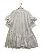 Sov.ソブ）の古着「フレアチュニックブラウス」｜ホワイト