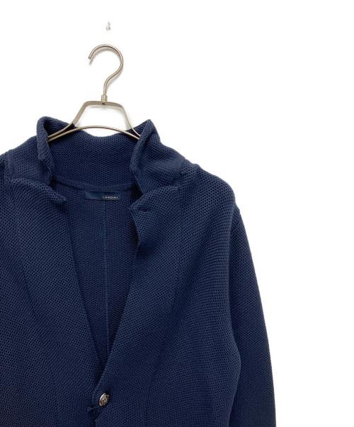 LARDINI（ラルディーニ）LARDINI (ラルディーニ) ニットジャケット ネイビー サイズ:XXSの古着・服飾アイテム
