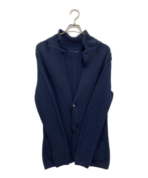 LARDINI（ラルディーニ）LARDINI (ラルディーニ) ニットジャケット ネイビー サイズ:XXSの古着・服飾アイテム