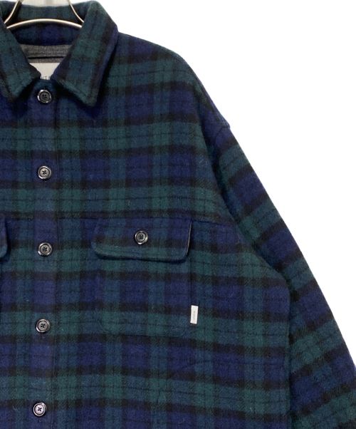 WTAPS（ダブルタップス）WTAPS (ダブルタップス) WCPO02 JACKET WOPO MOSSER TEXTILE CRST グリーン サイズ:1の古着・服飾アイテム