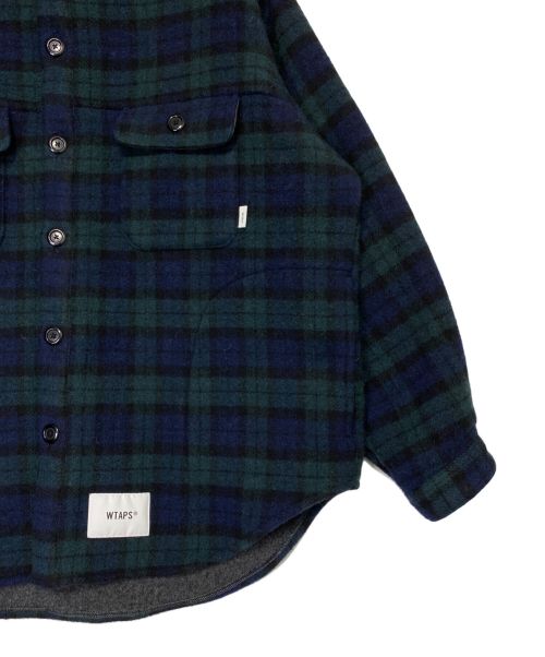 WTAPS（ダブルタップス）WTAPS (ダブルタップス) WCPO02 JACKET WOPO MOSSER TEXTILE CRST グリーン サイズ:1の古着・服飾アイテム