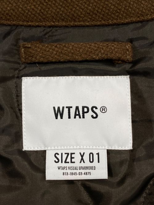 WTAPS（ダブルタップス）WTAPS (ダブルタップス) WCPO 01 /JACKET /WONY.MELTON ブラウン サイズ:1の古着・服飾アイテム