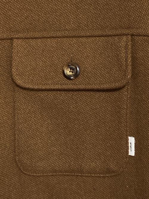 WTAPS（ダブルタップス）WTAPS (ダブルタップス) WCPO 01 /JACKET /WONY.MELTON ブラウン サイズ:1の古着・服飾アイテム