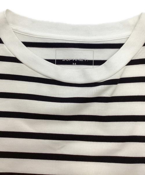 SOPHNET.（ソフネット）SOPHNET. (ソフネット) BAGGY STAR ELBOW PATCHED CUT&SEWN ネイビー×ホワイト サイズ:Mの古着・服飾アイテム