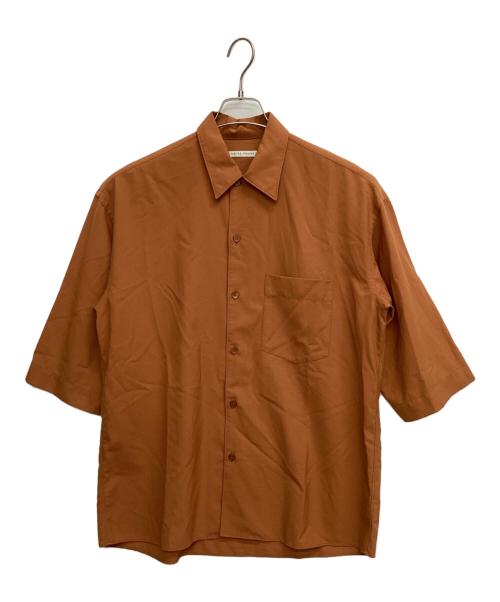 UNITED ARROWS TOKYO（ユナイテッドアローズトウキョウ）UNITED ARROWS TOKYO (ユナイテッドアローズトウキョウ) サマーウール 5スリーブシャツ オレンジ サイズ:Mの古着・服飾アイテム