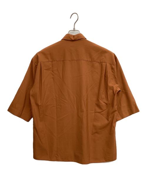 UNITED ARROWS TOKYO（ユナイテッドアローズトウキョウ）UNITED ARROWS TOKYO (ユナイテッドアローズトウキョウ) サマーウール 5スリーブシャツ オレンジ サイズ:Mの古着・服飾アイテム