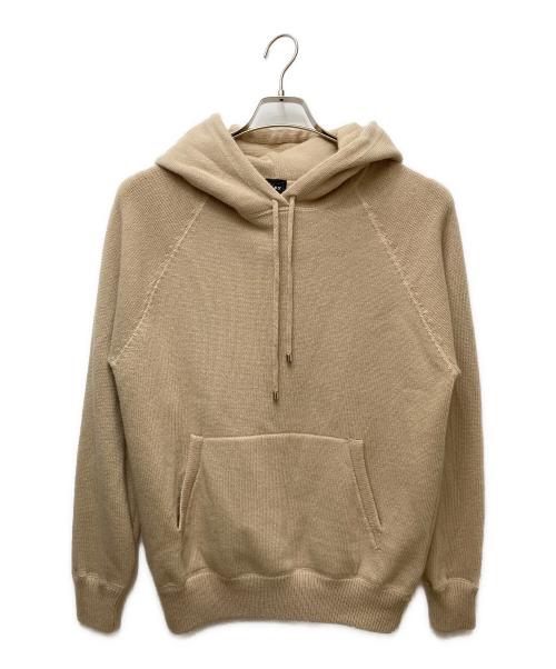 BAFY（バフィー）BAFY (バフィー) BEAMS F (ビームスエフ) 別注ウール ニットパーカ ベージュ サイズ:48の古着・服飾アイテム