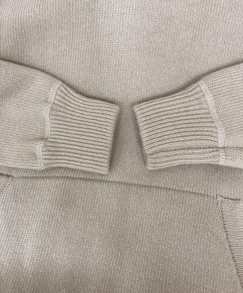 BAFY（バフィー）BAFY (バフィー) BEAMS F (ビームスエフ) 別注ウール ニットパーカ ベージュ サイズ:48の古着・服飾アイテム