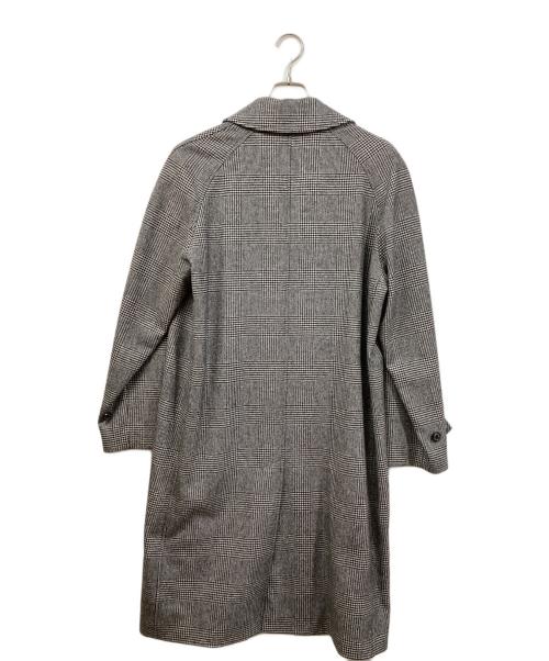 MACKINTOSH（マッキントッシュ）MACKINTOSH (マッキントッシュ) BEAMS F (ビームスエフ) 別注 DUNKELD グレンチェックステンカラーコート グレー サイズ:36の古着・服飾アイテム