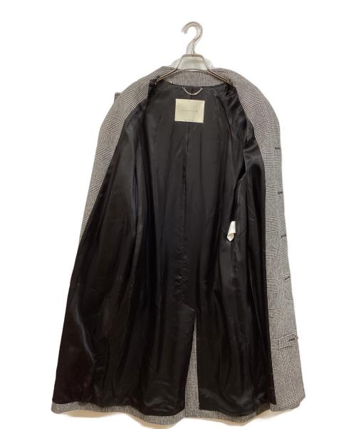 MACKINTOSH（マッキントッシュ）MACKINTOSH (マッキントッシュ) BEAMS F (ビームスエフ) 別注 DUNKELD グレンチェックステンカラーコート グレー サイズ:36の古着・服飾アイテム