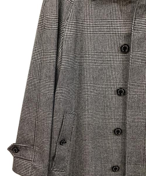 MACKINTOSH（マッキントッシュ）MACKINTOSH (マッキントッシュ) BEAMS F (ビームスエフ) 別注 DUNKELD グレンチェックステンカラーコート グレー サイズ:36の古着・服飾アイテム