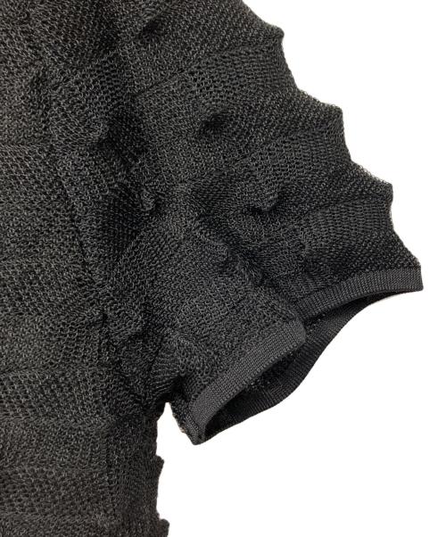 TELOPLAN（テーロプラン）TELOPLAN (テーロプラン) 半袖ニット ブラック サイズ:表記無しの古着・服飾アイテム