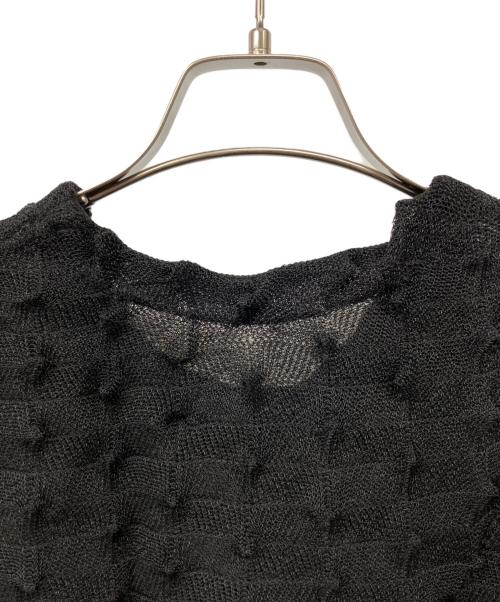 TELOPLAN（テーロプラン）TELOPLAN (テーロプラン) 半袖ニット ブラック サイズ:表記無しの古着・服飾アイテム