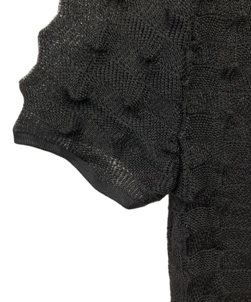 TELOPLAN（テーロプラン）TELOPLAN (テーロプラン) 半袖ニット ブラック サイズ:表記無しの古着・服飾アイテム