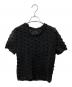 TELOPLAN（テーロプラン）の古着「半袖ニット」｜ブラック