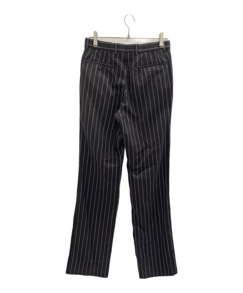 LITTLEBIG（リトルビッグ）LITTLEBIG (リトルビッグ) Stripe Straight Trousers ブラウン サイズ:1の古着・服飾アイテム