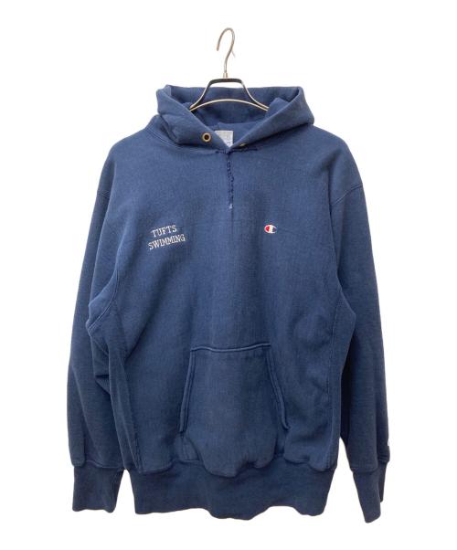 Champion（チャンピオン）Champion (チャンピオン) 90'Sリバースウィーブプルオーバーパーカー ネイビー サイズ:XLの古着・服飾アイテム