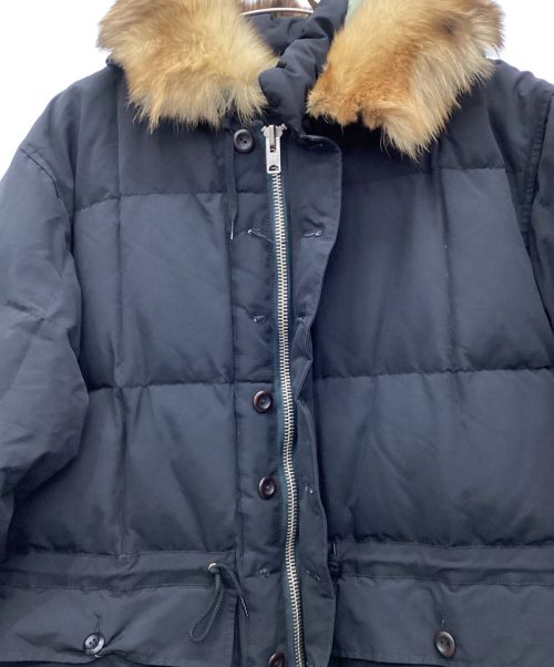 WAREHOUSE（ウエアハウス）WAREHOUSE (ウエアハウス) HOODED DOWN PARKA WITH FUR ブラック サイズ:XLの古着・服飾アイテム