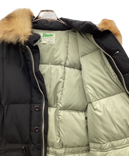 WAREHOUSE（ウエアハウス）WAREHOUSE (ウエアハウス) HOODED DOWN PARKA WITH FUR ブラック サイズ:XLの古着・服飾アイテム