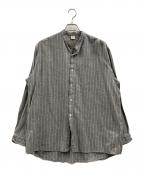 JAMジェイ エー エム）の古着「Original Vintage Fabric No Collar Shirts」｜グレー
