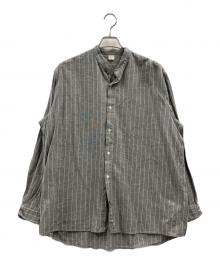 JAM（ジェイ エー エム）の古着「Original Vintage Fabric No Collar Shirts」｜グレー