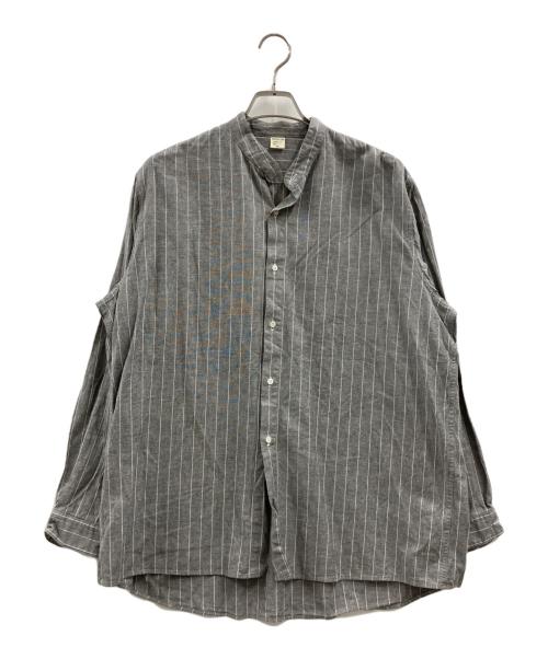 JAM（ジェイ エー エム）JAM (ジェイ エー エム) Original Vintage Fabric No Collar Shirts グレー サイズ:2の古着・服飾アイテム