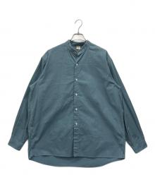 JAM（ジェイ エー エム）の古着「Original Vintage Fabric No Collar Shirts」｜ブルー