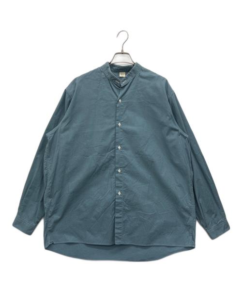 JAM（ジェイ エー エム）JAM (ジェイ エー エム) Original Vintage Fabric No Collar Shirts ブルー サイズ:2の古着・服飾アイテム
