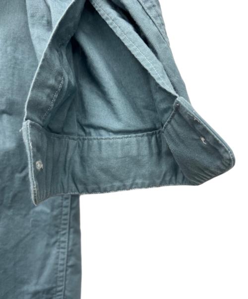 JAM（ジェイ エー エム）JAM (ジェイ エー エム) Original Vintage Fabric No Collar Shirts ブルー サイズ:2の古着・服飾アイテム