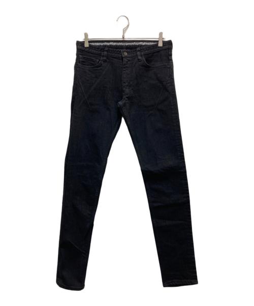 NUMBER (N)INE（ナンバーナイン）NUMBER (N)INE (ナンバーナイン) 音符ハート涙ダーツデニムパンツ ブラック サイズ:3の古着・服飾アイテム