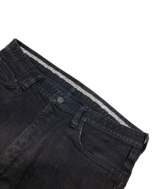 NUMBER (N)INE（ナンバーナイン）NUMBER (N)INE (ナンバーナイン) 音符ハート涙ダーツデニムパンツ ブラック サイズ:3の古着・服飾アイテム