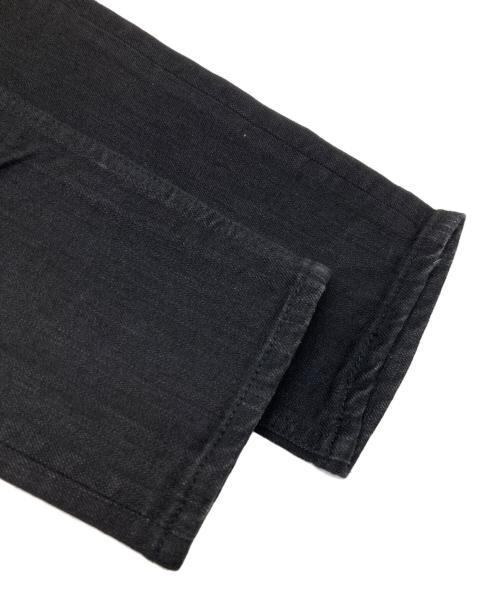 NUMBER (N)INE（ナンバーナイン）NUMBER (N)INE (ナンバーナイン) 音符ハート涙ダーツデニムパンツ ブラック サイズ:3の古着・服飾アイテム