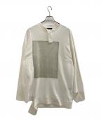 ALMOSTBLACKオールモストブラック）の古着「ダメージスウェット」｜ホワイト