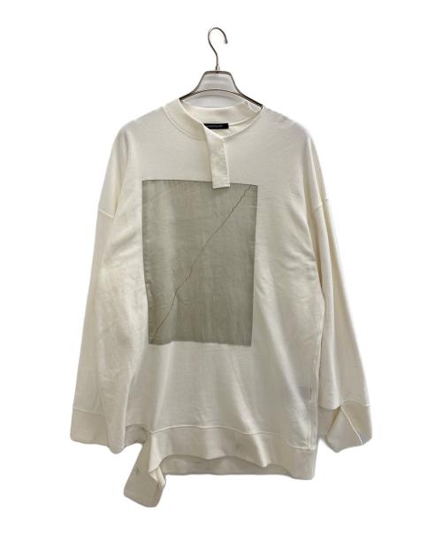 ALMOSTBLACK（オールモストブラック）ALMOSTBLACK (オールモストブラック) ダメージスウェット ホワイト サイズ:２の古着・服飾アイテム